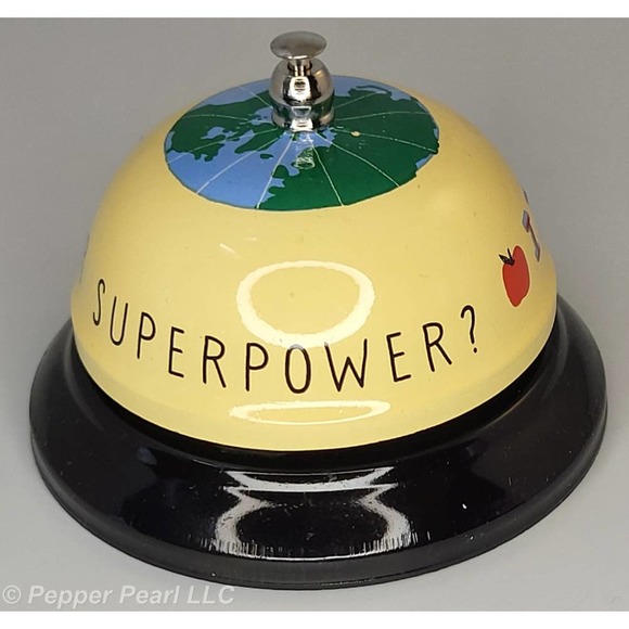 Teacher Tap Bell What's Your Superpower? I Teach Gift Boxed Hello World - Picture 4 of 9